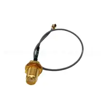 10 pces 20cm cabo de extensão ufl para rp sma conector antena wi-fi trança cabo ipx para RP-SMA jack sma fêmea para ipx 1.13