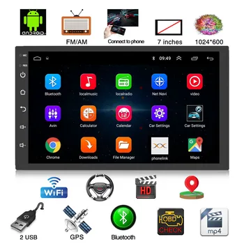 

Android 8.1 Car Stereo Radio 7" HD Bluetooth GPS Touch USB Wifi FM MAP Universal