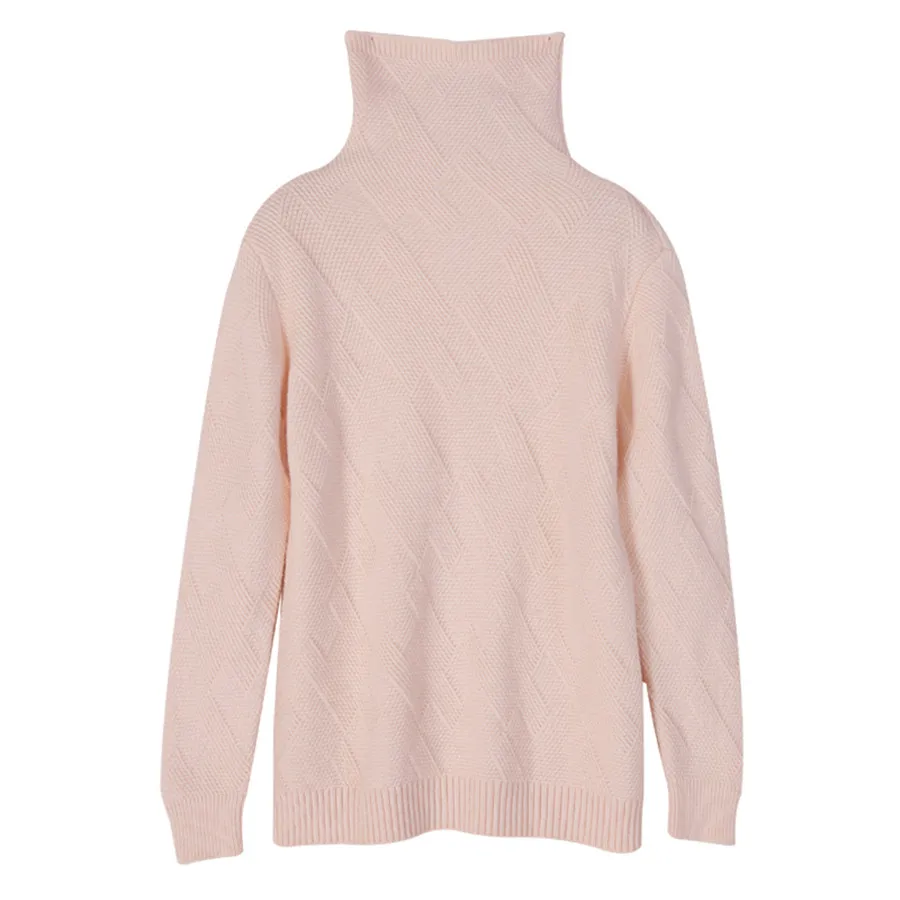 Кашемировый свитер женский зимний толстый пуловер Водолазка короткий шерстяной свитер женский вязаный джемпер