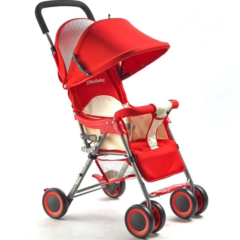 

Small Bright Folding Baby stroller for dolls Can Sit and Lie Summer Trolley