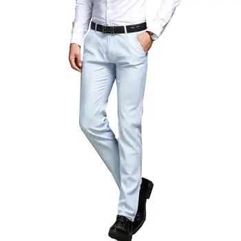 

2019 Spring and Summer New Men's Business Casual pants Men's Fashion Straight Suit pants Size 29-33 34 35 36 38