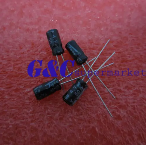

100PCS 4.7UF 50V 5X11mm DIP through hole Electrolytic Capacitor New GOOD QUALITY