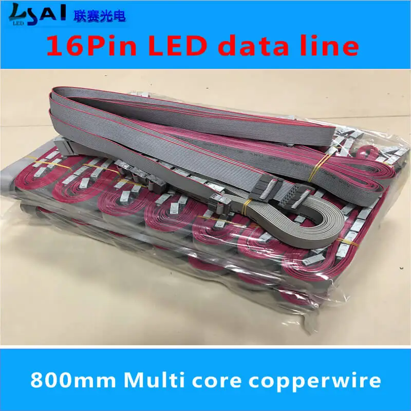 

P2 P2.5 P3 P3.91 P4 P5 P6 P8 P10 Full color Signal connecting line LED display data line,16 Pin Flexible Flat Cable 800mm length