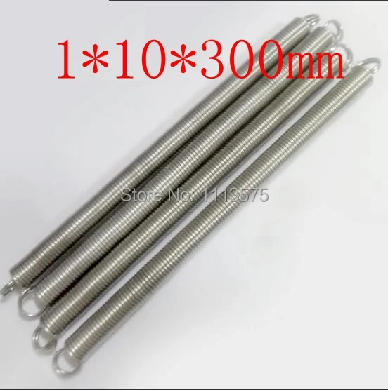 

1*10mm metal 304 1*10*300mm stainless steel torsion extension tension spring springs hardware