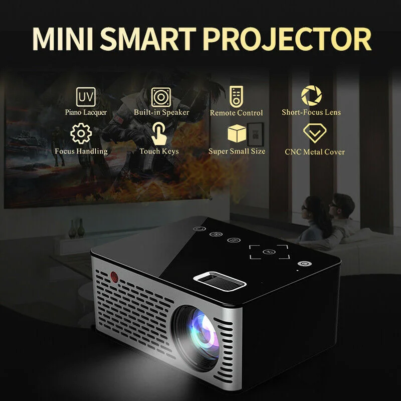 

Mini Household Projector LED HD 1080P Home Theater Projector XXM8