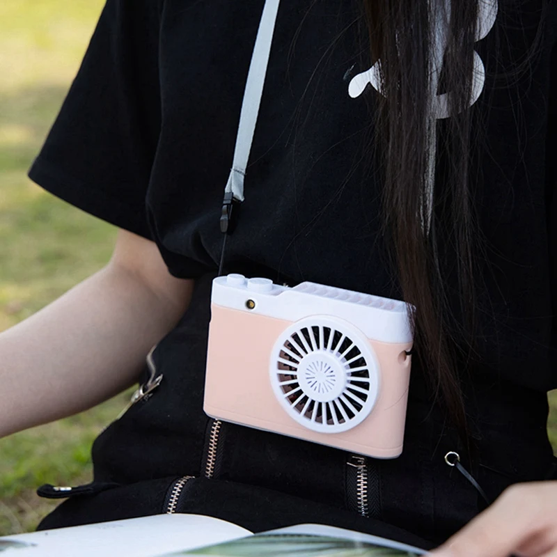 

Portable Mini Usb Charging Camera Fan Hanging Neck Small Fan With Flashlight Function Small Fan Desktop Fan