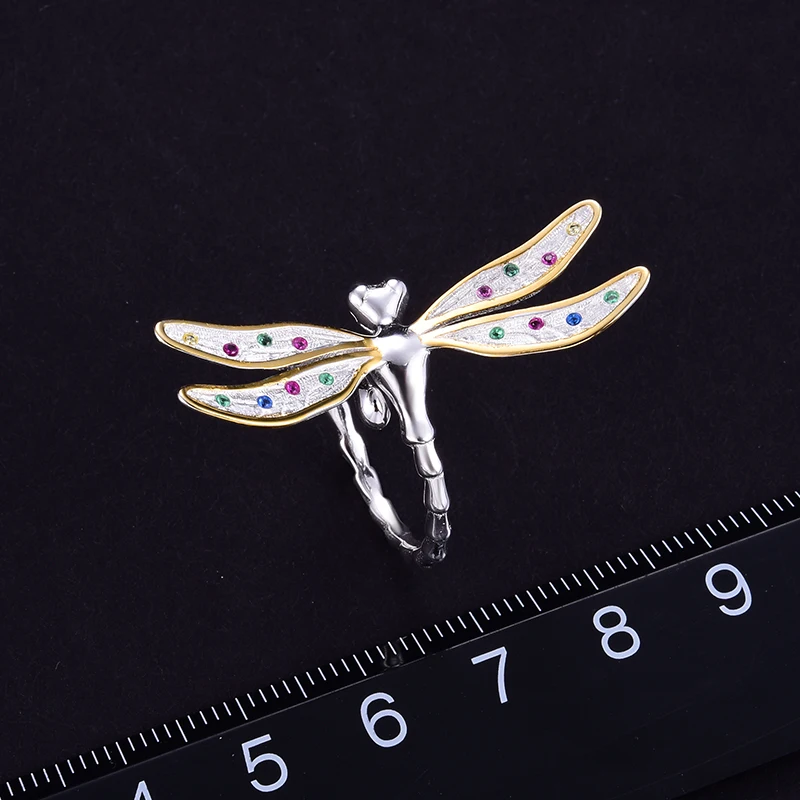 Lotus Fun реальные 925 серебро ручной работы Fine Jewelry многоцветный циркония красивая