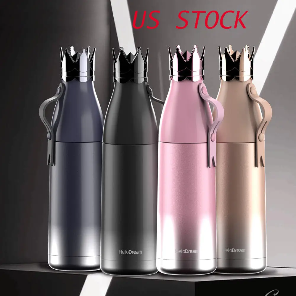 

New Arrival 350ML Crown Shape Thermos Stainless Steel Vacuum Flask Mug Cup Coffee Tea