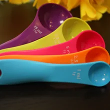 100 компл. 5 видов цветов мерная ложка, Кухня Измерительные инструменты, выпечки инструменты, 5 шт. в комплекте