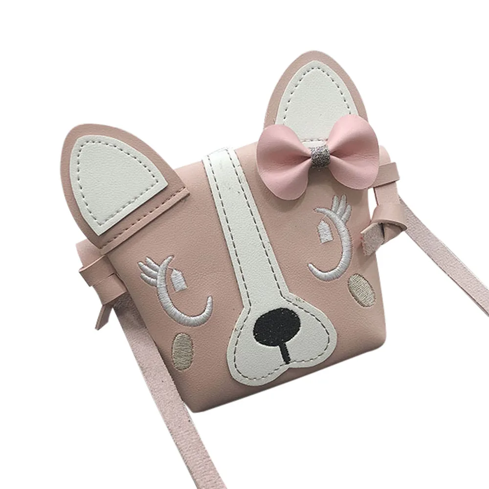 Aelicy, новая дизайнерская мини-сумка, милая детская сумка с бантом, Детская сумка на плечо для девочек, мини-сумка-мессенджер, женская сумка через плечо - Цвет: Розовый