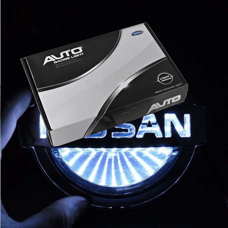 

Shenlao 3D LED Badge Bulb Emblem Logo Light for Nissan Tiida X-Trall Geniss Livina Cedric note qashqai primera Rear Badge Logo