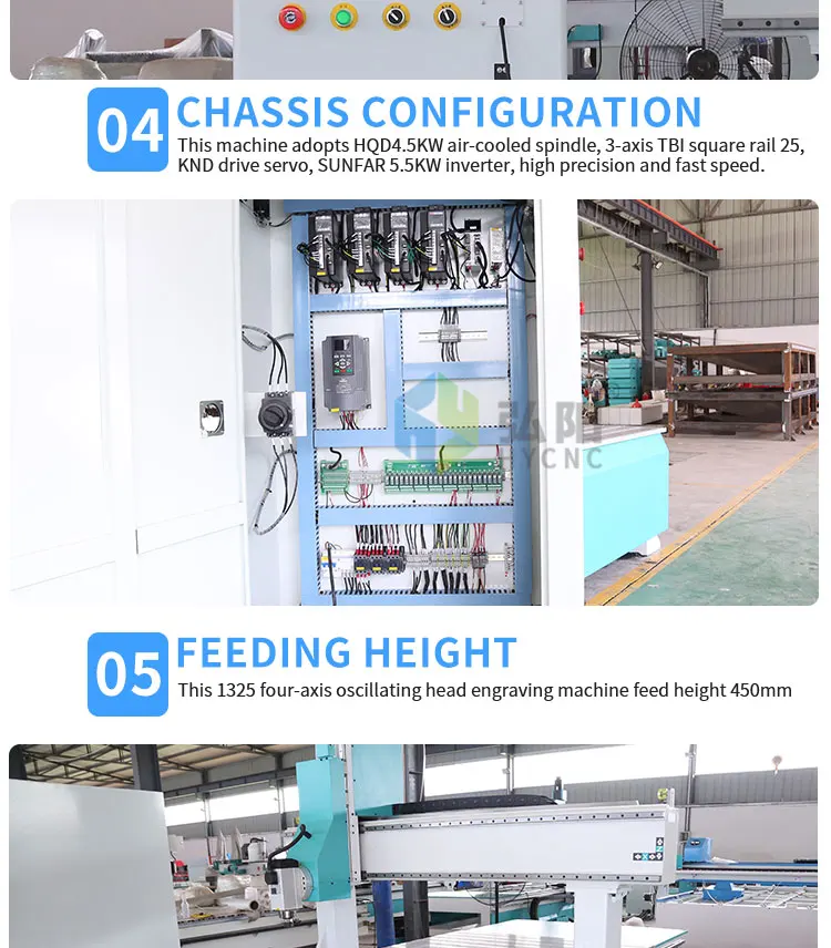 1325 большой с автоматическим Четыре оси связь качели Деревообработка Колонка гравировальный станок ЧПУ центр-Настраиваемые