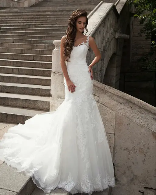 Hot Wedding Dress Transpa High Collar Lace Mermaid Hot Wedding Dress Transpa High Collar Lace Mermaid Dresses Gowns Y Backless
