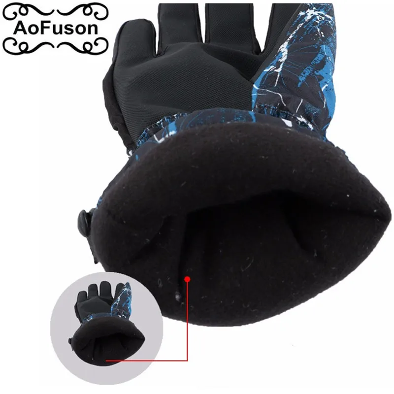 Зимние лыжные перчатки Сноуборд Снегоход Мотоцикл Велоспорт теплые Guantes Nieve для