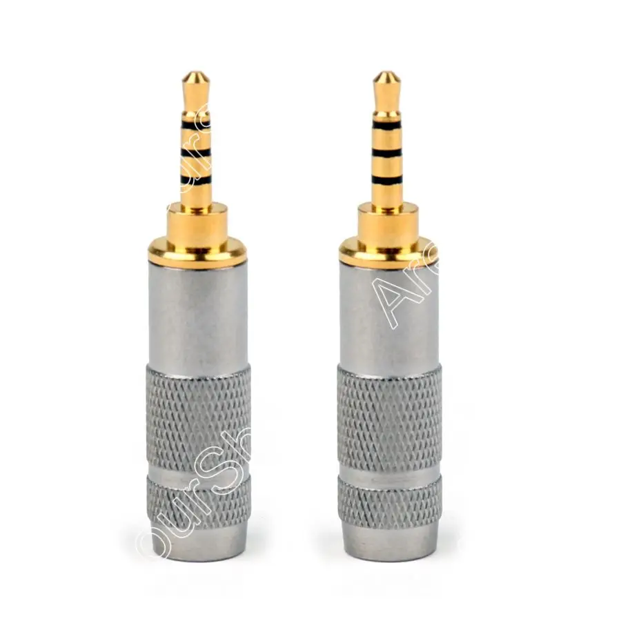 Areyourshop Sale 20PCS 2 5mm Male Stereo 4 Pole Repair Headphone Plug Cable Audio Adapter Converter