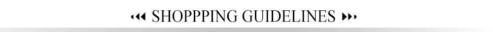 SHOPPPING GUIDELINES