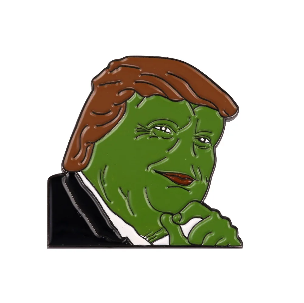 

pepe the frog donald trump enamel pin badge