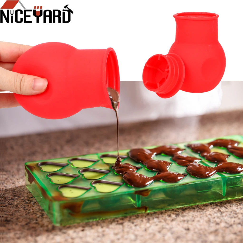 

NICEYARD Butter Heat Milk Pourer Jug Mould Butter Sauce Milk Baking Pouring Silicone Chocolate Melting Pot Bakeware Accessories