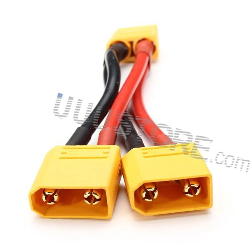 AMASS XT90 Plug 14AWG Male Female Parallel Connection Cable For FPV connection | Игрушки и хобби