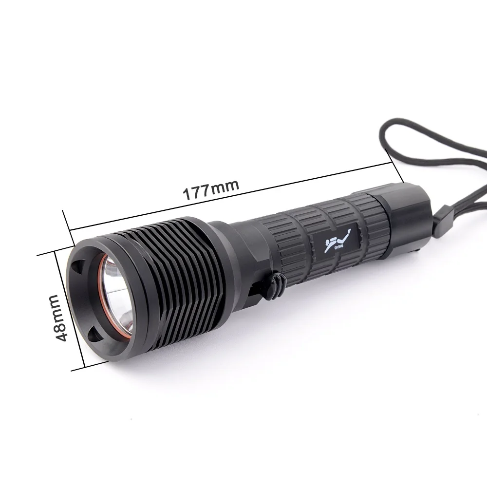 XM L2 LED TrustFire Дайвинг фонарик DF007 Водонепроницаемый подводный 50 м Подводное