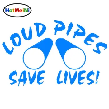 

Wholesale HotMeiNi Car Styling Loud Pipes Save Lives Car Sticker for Motorhome wall Vinyl Decal Decor Fuel Tank Cap 16*8 cm