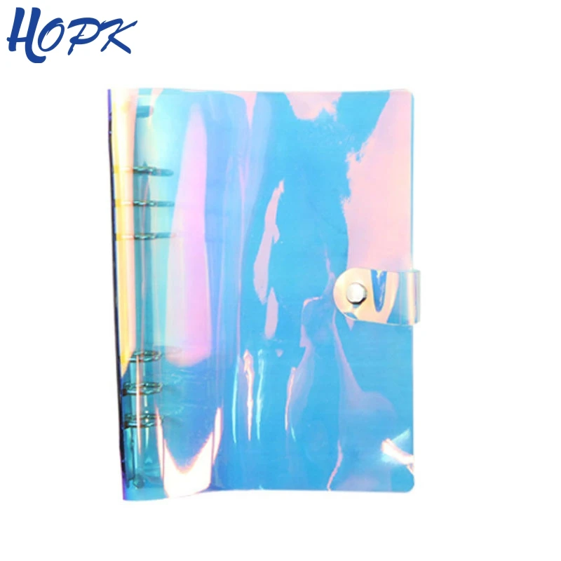

A5 A6 Laser Transparent Rainbow Notebook Planner Organizer Agenda Weekly Personal Travel Diary Journal Spiral Note Books 2019