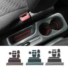 MOPAI Decoración Interior Del Coche De Goma Pad Ranura Puerta Estera de la Taza Estera Ajuste Para Suzuki Jimny 2015 Up Car Styling