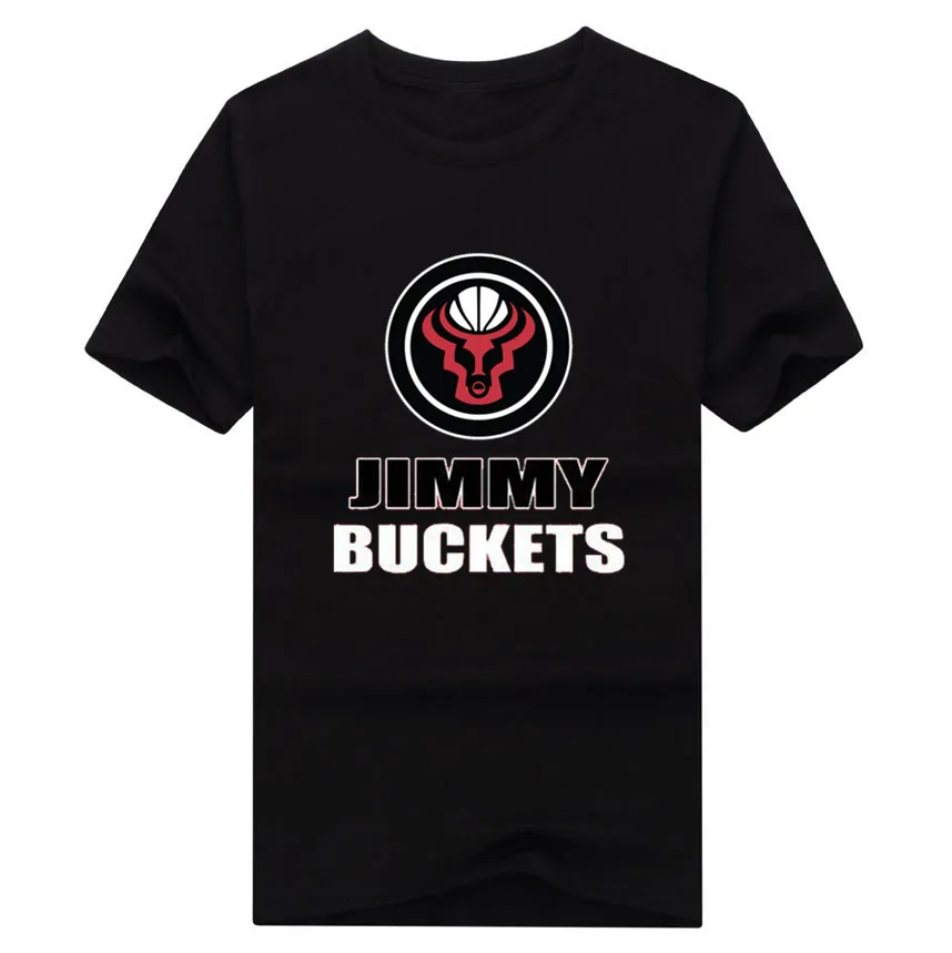 Хит футболка с логотипом Jimmy Butler 100% хлопок модная короткими рукавами и круглым