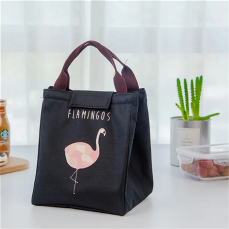 Osmond, Термосумка с фламинго, черная, водонепроницаемая, Оксфорд, для пляжа, сумка для обеда, для пикника, Bolsa Termica, для женщин, детей, мужчин, сумка-холодильник, новинка - Цвет: Black