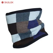 Мужчины Плед Двухэтажный Полярное руно Ветрозащитный шарф с круглой петлей и теплой горловиной Осень Зима Открытый Спорт Мужской Теплая Шея