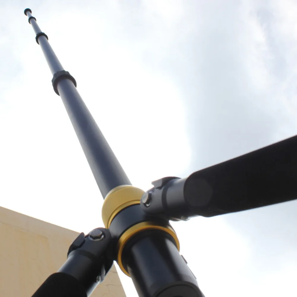  TM-390 high quality 390cm high telescope tripod and monopod telescopic aerial mast camera pole for 