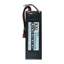 XXL RC battery hard case 7.4V 5500mAh 2S 50C max 100C for 1/10 RC Car Traxxas Truck Helicopters Airplane