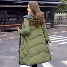 Новое поступление модные зимние Для женщин одежда на Хлопчатобумажной Подкладке; модные чистый цвет, для отдыха пальто свободного кроя с длинным рукавом Женские топы CC205