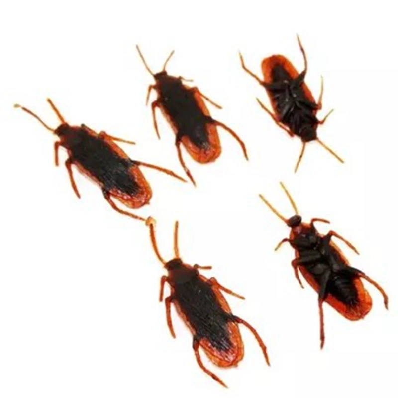 

5pcs Fake Cockroach Centipede Worm Gecko Scorpion Surprise Gag Gift Practical Joke Prank Toy