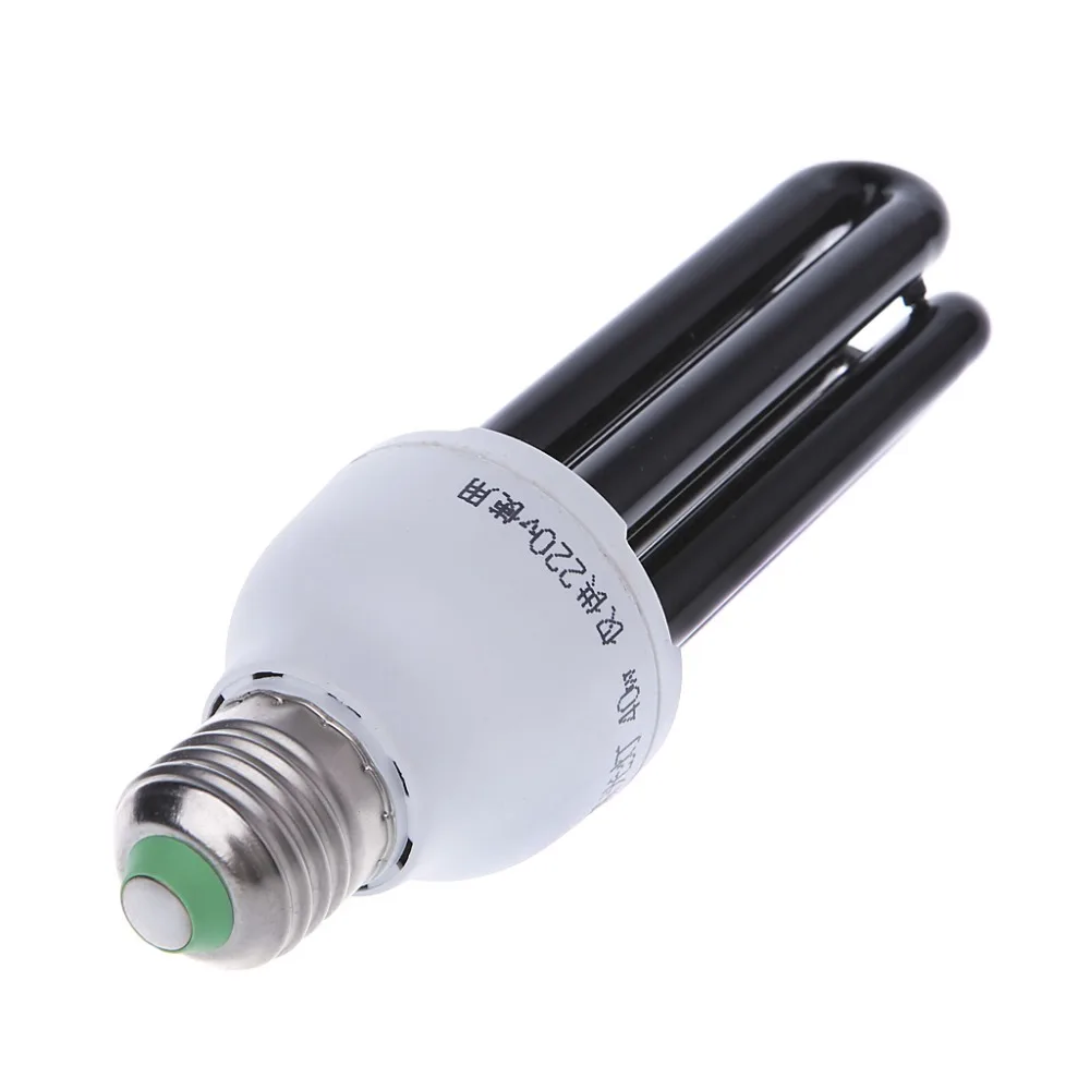 E27 15/20 Вт, 30 Вт, 40 Вт УФ ультрафиолетовые люминесцентные черный светильник CFL широко используется Тип U светильник Лампа 220V