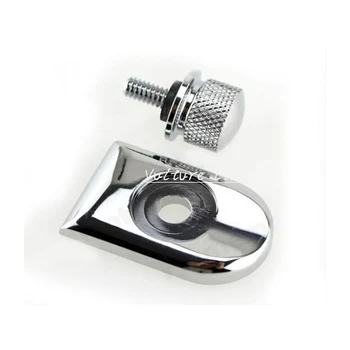 

Seat Bolt Tab Screw Mount Knob Cover For Harley Fatboy Road King Softail Chrome
