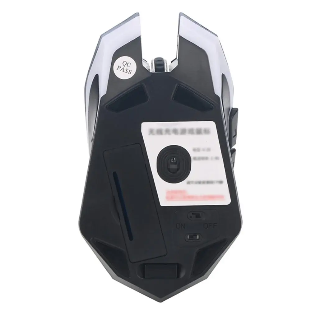 

2.4GHz Wireless Mouse, Rechargeable 6-key Mute Ergonomics Mice With Adjustable DPI And Breathing Light