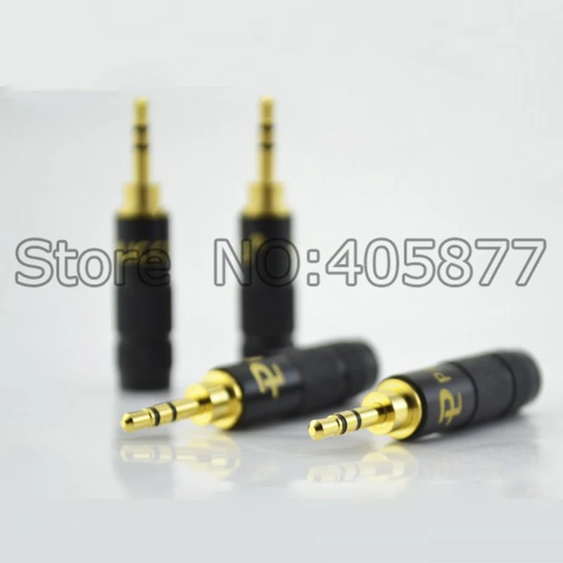 b231 Lot 3.5mm 3 Pole Male Repair headphone Jack Plug Metal Audio Soldering US