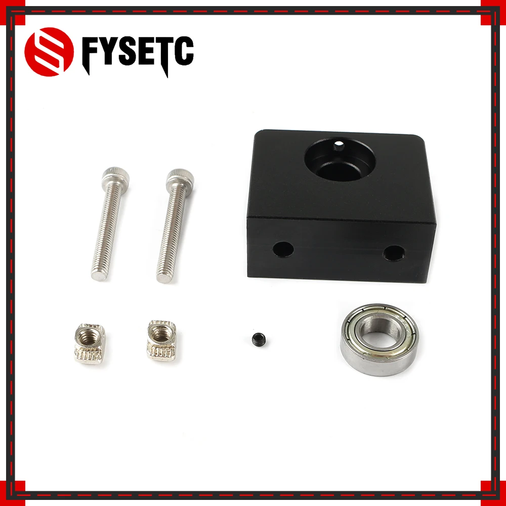 3D طابعة أجزاء الألومنيوم Z-محور Leadscrew أعلى جبل ل تورنادو Creality CR-10 اندر 3 اندر 3 برو المعادن z-قضيب تحمل حامل