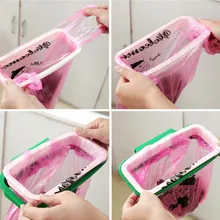 Мини Портативный Пластик двери мусора мешок Может стойку держатель Кухня инструмент