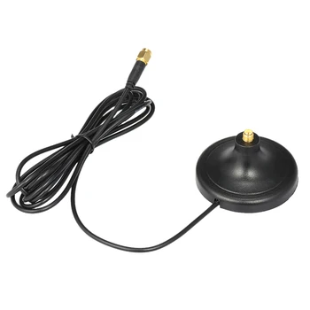 

2 Meter Extension Line w/ Magnetic Base Antenna Sucker Stand RP-SMA Plug Male to Female Connector for 2.4GHz WiFi 2G 3G 4G
