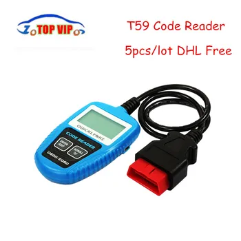 

10pcs/lot T59 Code Scan Multi-language CAN OBDII Scanner T59 Mini Code Reader Handy Auto Diagnostic Tool OBD2 EOBD JOBD Code Sca