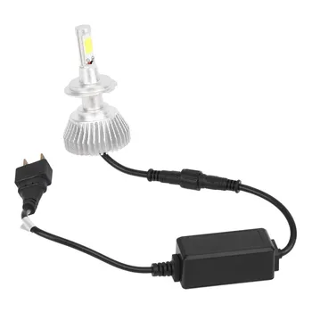 

Car H7 LED Headlight Kit Vehicle Car HeadLamps Beam Bulb 10V-30V 60W 6000LM 6000k Aluminium White Auto Fog Headlamp