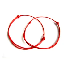 50 шт. модные ювелирные изделия ручной работы красный кожаный шнур браслеты на удачу& Браслеты& pulseras женщины мужчины браслет