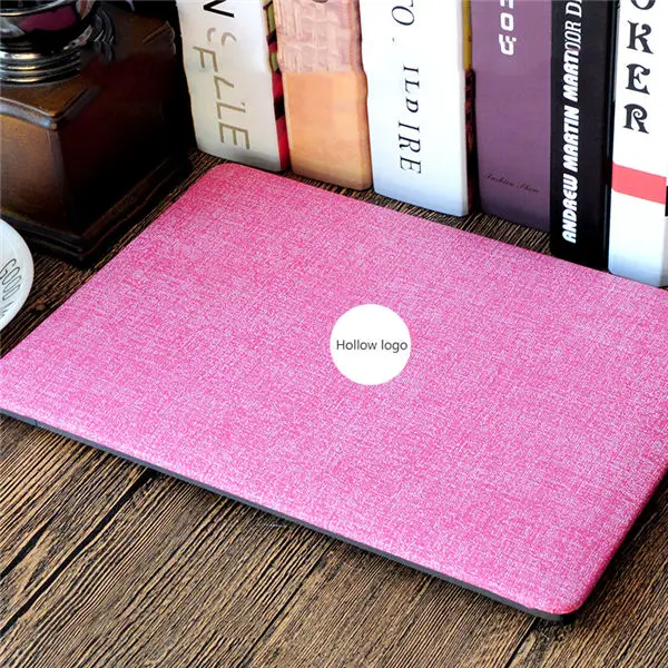 Модный джинсовый Зерна Чехол для ноутбука Apple Macbook Air Pro 11 12 13 15 ноутбук Retina крышка Pro 13,3 15,4 дюймов ноутбук в виде ракушки - Цвет: Pink