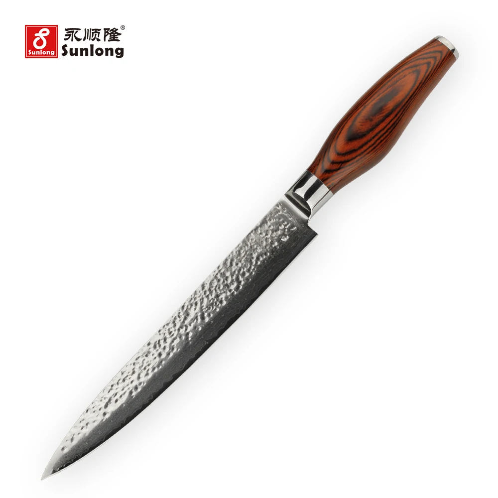 Sunlong Дамасская сталь 2шт наборы-8 дюймов филе Kinves сашими нож-5 дюймов нож шеф-повара нарезки ножей-кухонный инструмент-набор ножей
