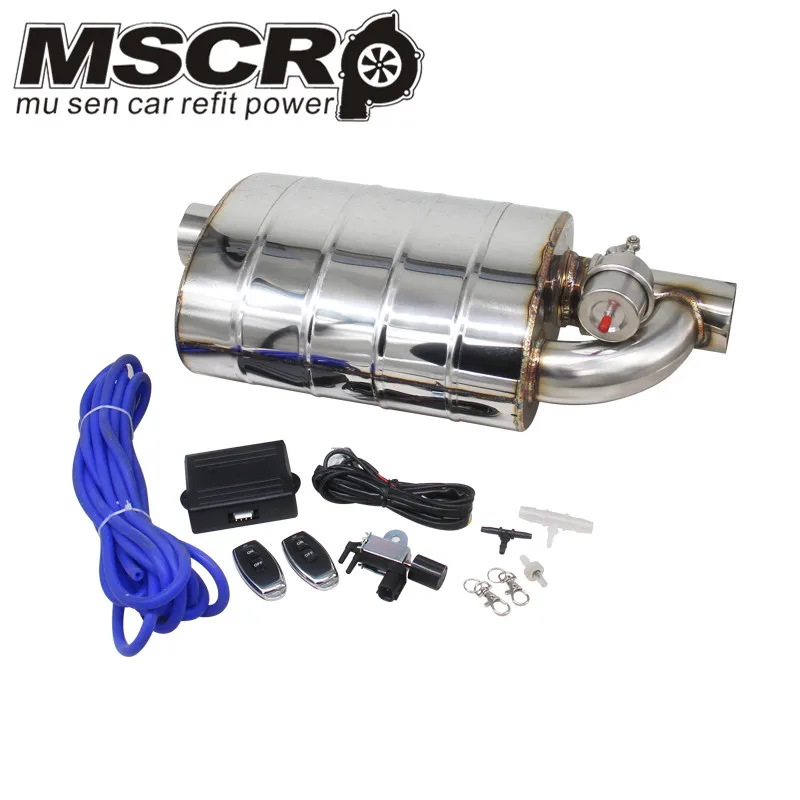 Stainless Steel 2.5\ Slant Outlet Tip 2.5\Inlet Weld On Single Exhaust Muffler with different sounds/Dump Valve Exhaust Cutout Stainless Steel 2.5\ Slant Outlet Tip 2.5\Inlet Weld On Single Exhaust Muffler with different sounds/Dump Valve Exhaust Cutout
