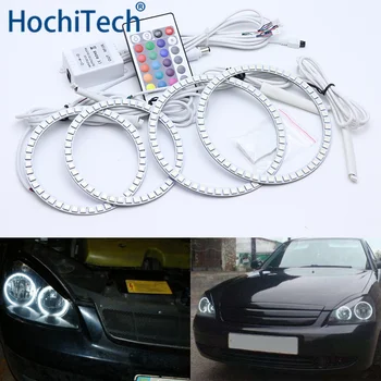 

For Lada Priora VAZ 2170 2171 2172 Multi-color Led Angel Eyes Kit RGB Halo Rings Daytime Running Light DRL