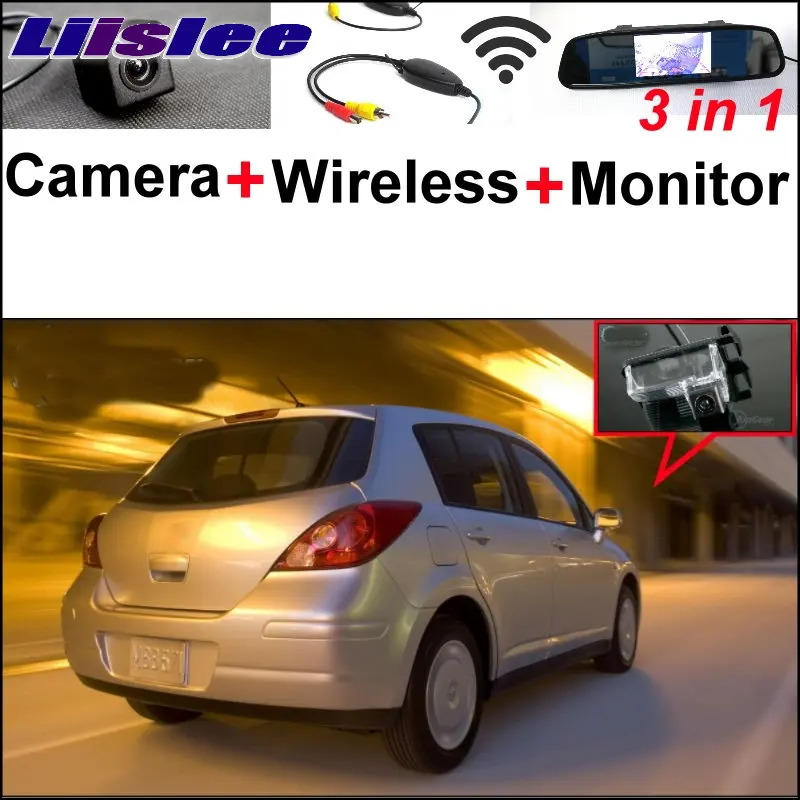 

Liislee 3 in1 Special Camera Wireless Receiver + Mirror Monitor Back Parking System For NISSAN Versa 5D Hatchback C11X 2006~2013