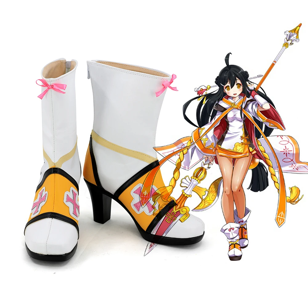 Ara Haan Shoes Cosplay Game Elsword Sakra Devanan Ara Cosplay Boots High Heel Shoes Custom Made Any Size Shoes Aliexpress